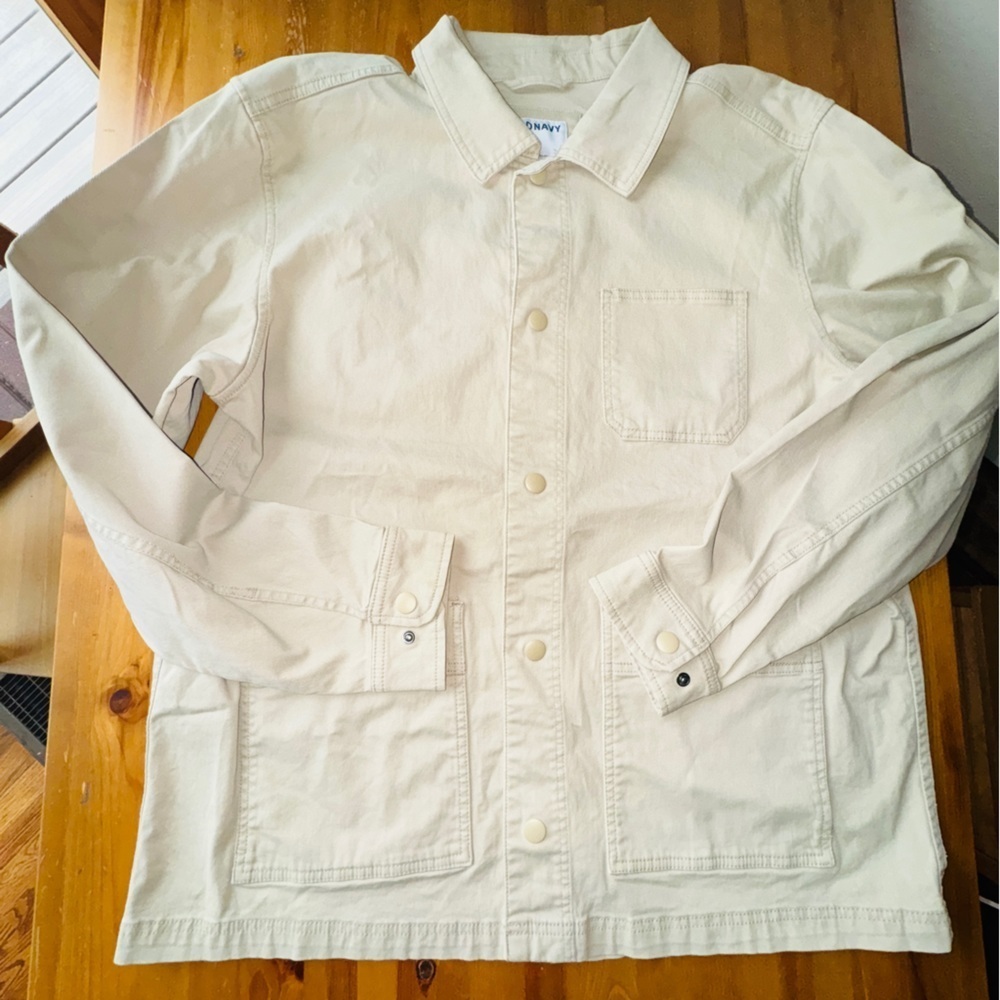 Old navy off white denim jacket